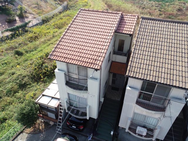 明石市で防水工事を予定している3階建て住宅